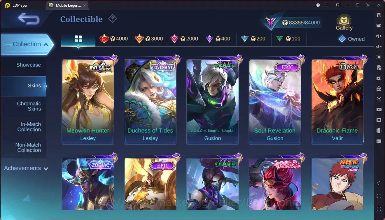 Mobile Legends: Bang Bang Accounts GLOBAL Hero 132 Skin 313|Legend franco|Prime YZ|Na image 5