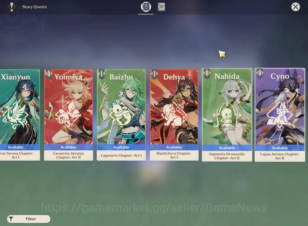 Genshin Impact Accounts ASIA |AR 55| 5 Limited +29(*4Character) |Furina,Cy image 13