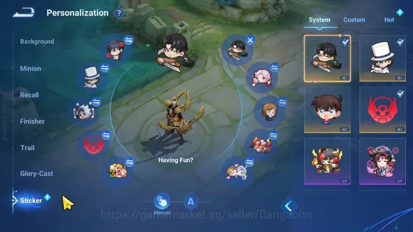 Honor of Kings Accounts Global| 112H 282S |2 Mythic Lubu, Stone |AOT Eren, image 10