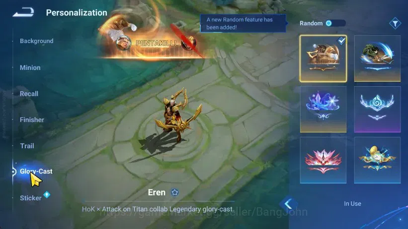 Honor of Kings Accounts Global| 112H 282S |2 Mythic Lubu, Stone |AOT Eren, image 11