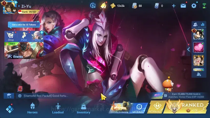 Honor of Kings Accounts Global| 112H 282S |2 Mythic Lubu, Stone |AOT Eren, image 16
