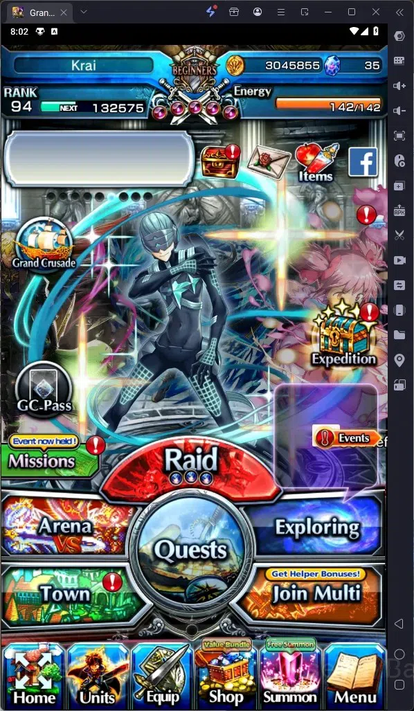 Grand Summoners Accounts Global | Rank 94 |UltinatePaladinRoy Lv,120TW,Houk image 1
