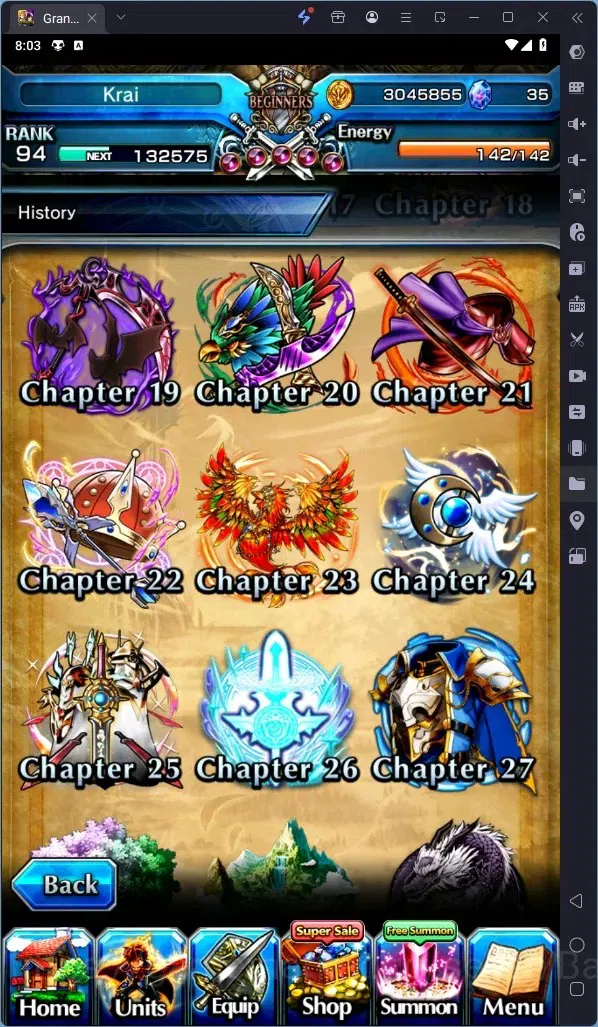 Grand Summoners Accounts Global | Rank 94 |UltinatePaladinRoy Lv,120TW,Houk image 13