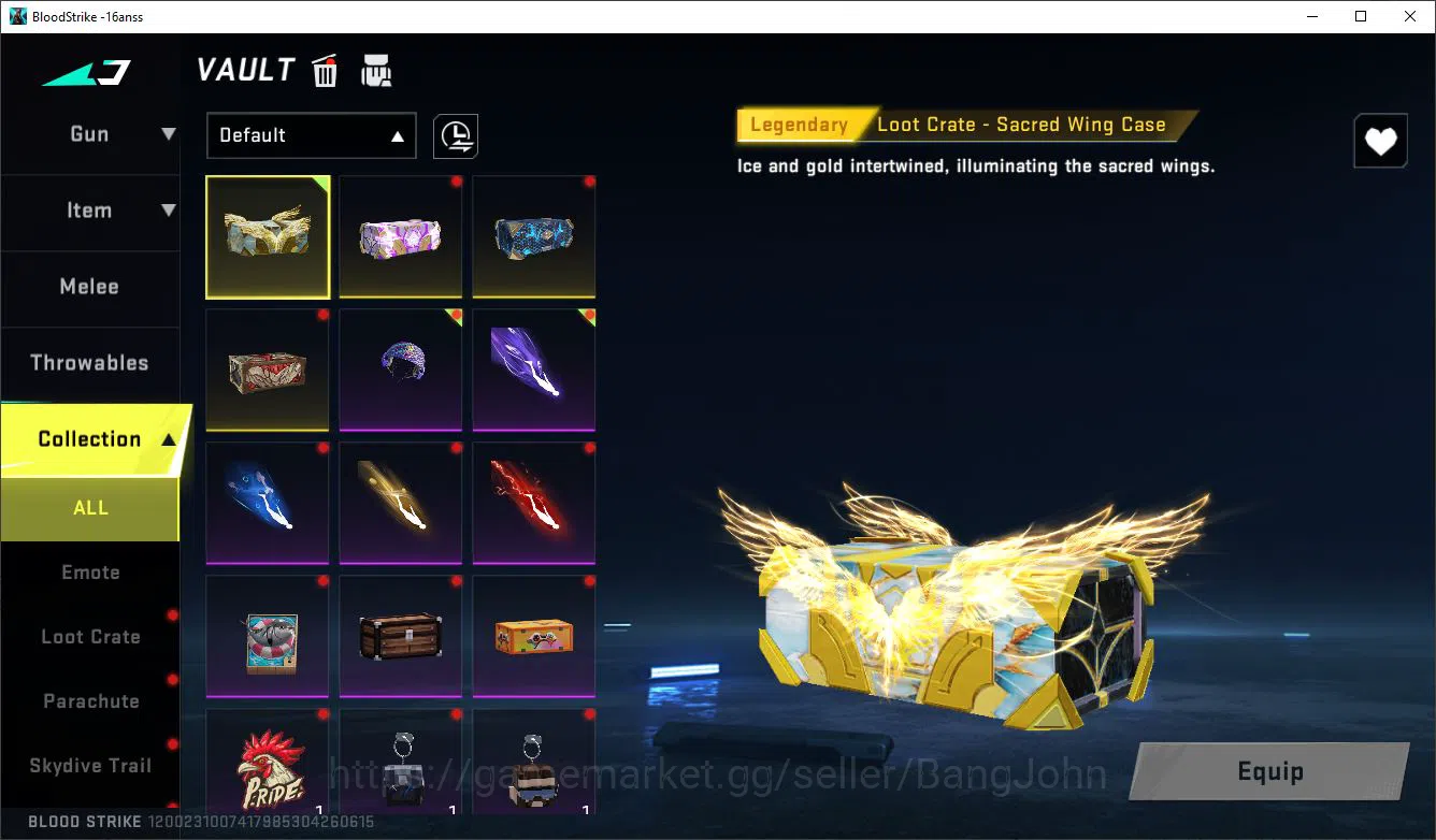 Blood Strike Accounts Asia | Lvl 50 | Legend | Collab AoT KAG6 & FAL | C image 3
