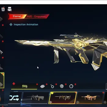 Blood Strike Accounts Collab Skin Asia|2 Eternal AUG-Empyrean Lv4,MP7 Tidesong Lv2+Melee Ultra Axe|Collab