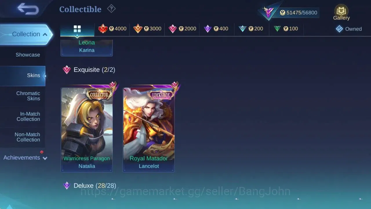 Mobile Legends: Bang Bang Accounts Global|Hero 106|Skin 219|Renowned|CC Natalia|KOF K image 15