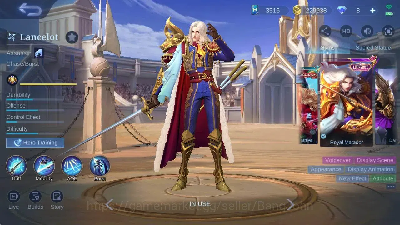 Mobile Legends: Bang Bang Accounts Global|Hero 106|Skin 219|Renowned|CC Natalia|KOF K image 8