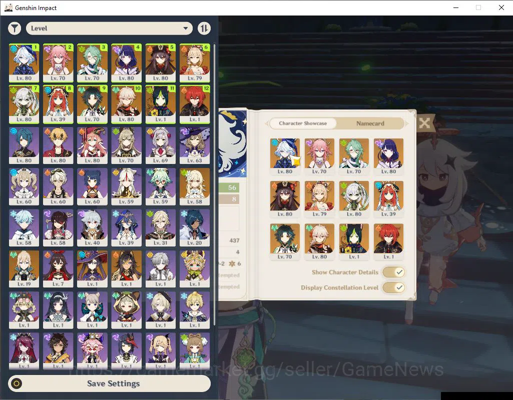 Genshin Impact Accounts Asia|AR56|10 Limited+3(*5WEP)|Hutao+Sign,Furina,Ra image 2