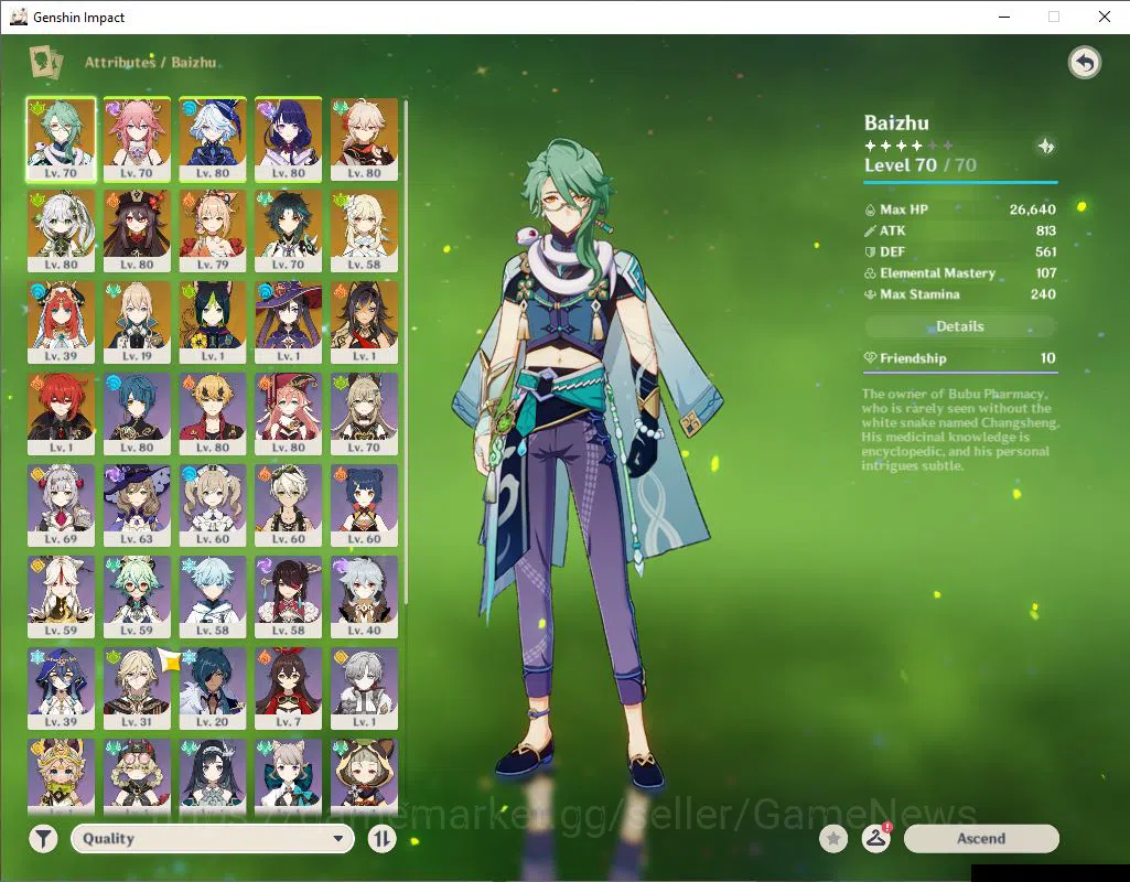 Genshin Impact Accounts Asia|AR56|10 Limited+3(*5WEP)|Hutao+Sign,Furina,Ra image 3