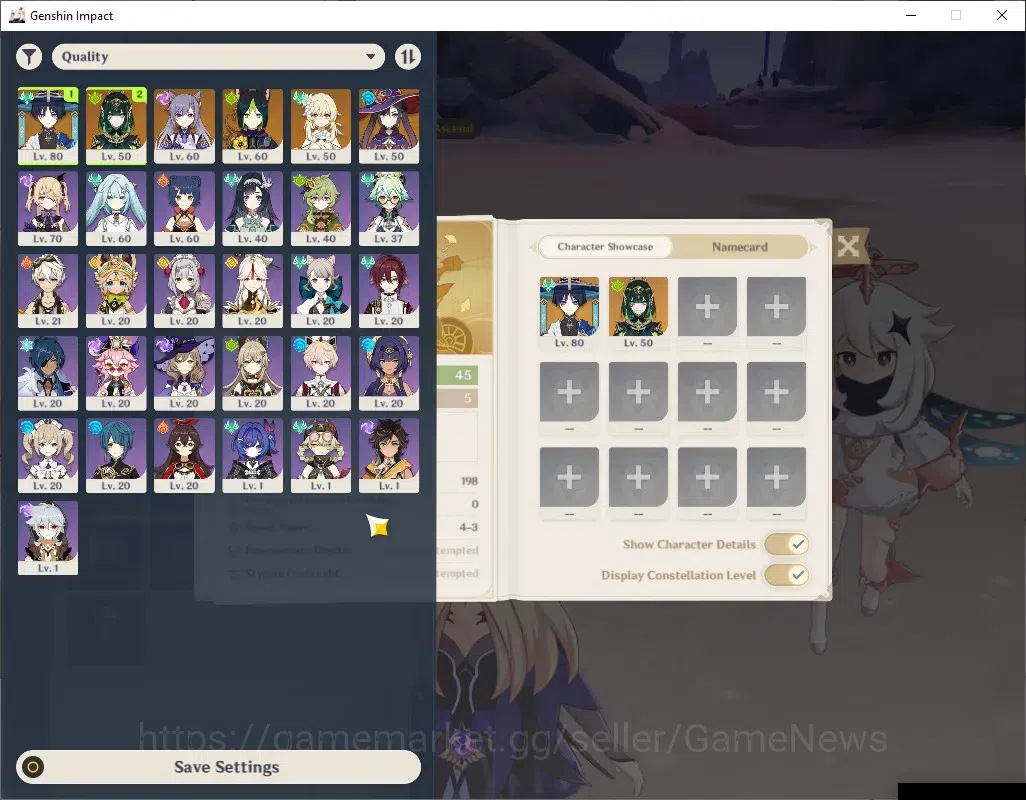 Genshin Impact Accounts ASIA|AR 45 Can Ascend|2 Limited + 3 (*5Standard)|N image 2