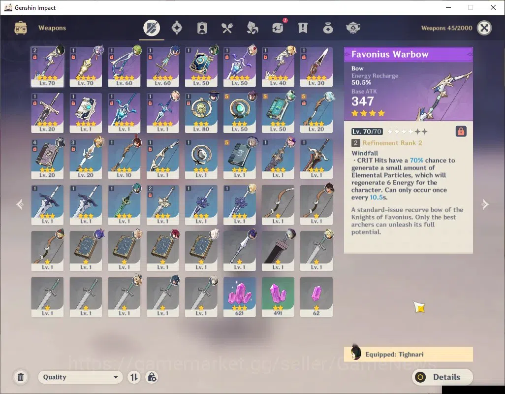 Genshin Impact Accounts ASIA|AR 45 Can Ascend|2 Limited + 3 (*5Standard)|N image 3