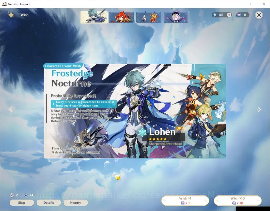 Genshin Impact Accounts ASIA|AR 45 Can Ascend|2 Limited + 3 (*5Standard)|N image 9