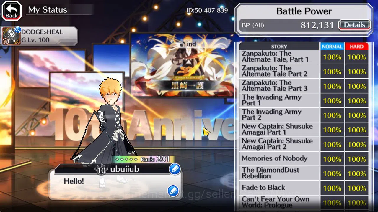 Bleach: Brave Souls Accounts [GLOBAL]53K Orbs|TYBW26(BazzB,Jugram),Rukia 10th A image 8