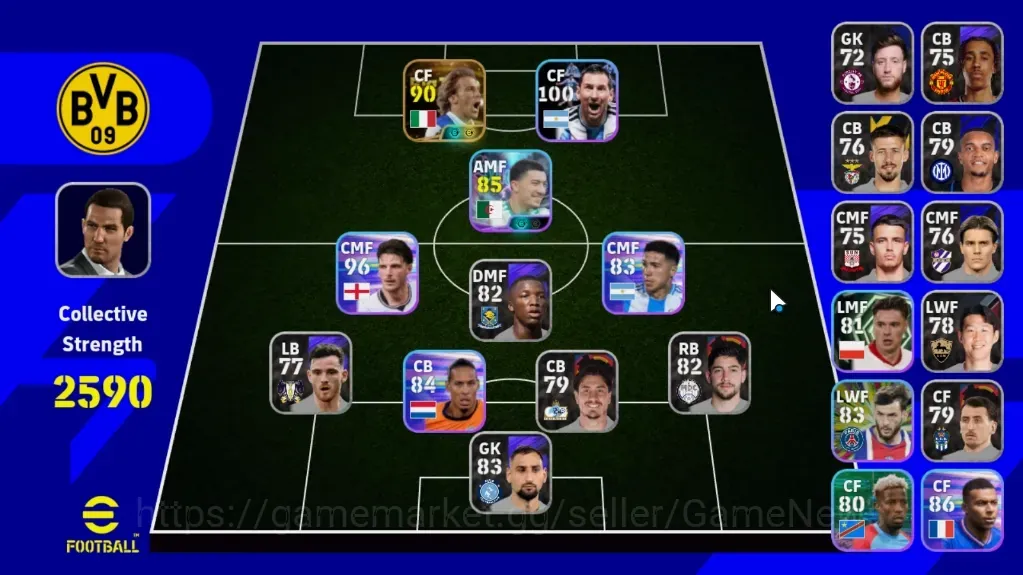 eFootball Accounts Legends & Iconic Players Android|Power 2590|Big Time Alessandro Del Piero 19 Jun'00|Show Time Ibrahim 1