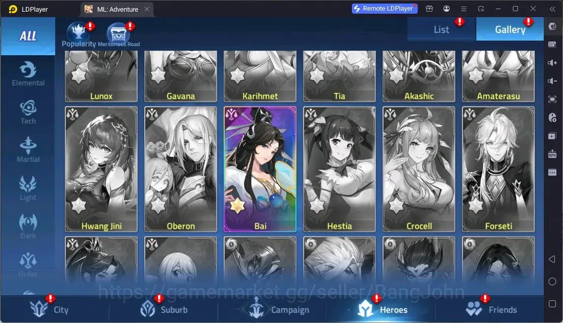 Mobile Legends: Adventure Accounts Global | LV 45 | 718K Power | VIP 5 | Camp 27-1 | Hero 62 | 30 SSR | Detail Check SS 11
