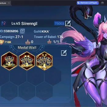 Mobile Legends: Adventure Accounts Global | LV 45 | 718K Power | VIP 5 | Camp 27-1 | Hero 62 | 30 SSR | Detail Check SS