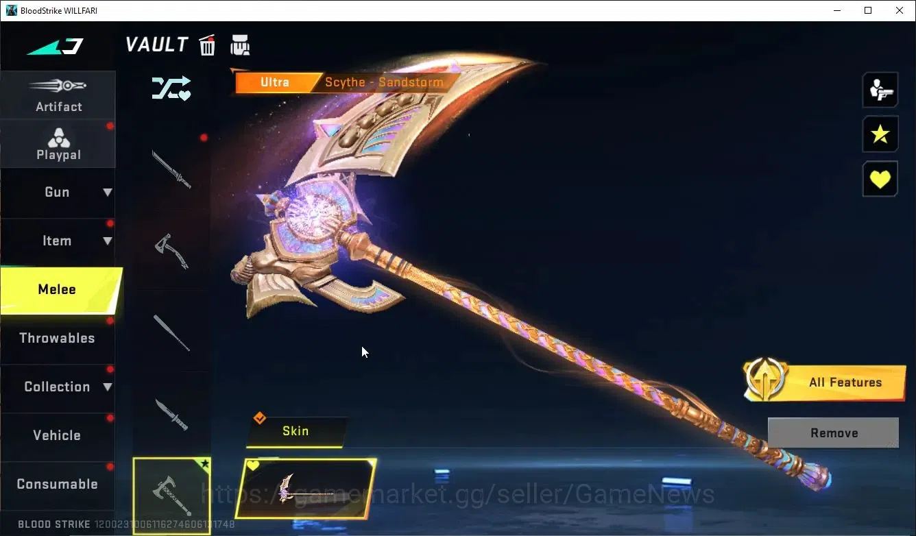 Blood Strike Accounts ASIA|MELEE Scythe-SandStorm,7 ULTRA [Ethan,Ran,Kra image 7