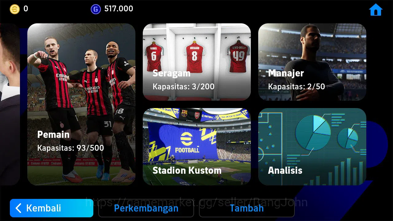 eFootball Accounts ANDROID|PW 3023|Epic Sneidjer Cafu|Showtime Messi| image 2