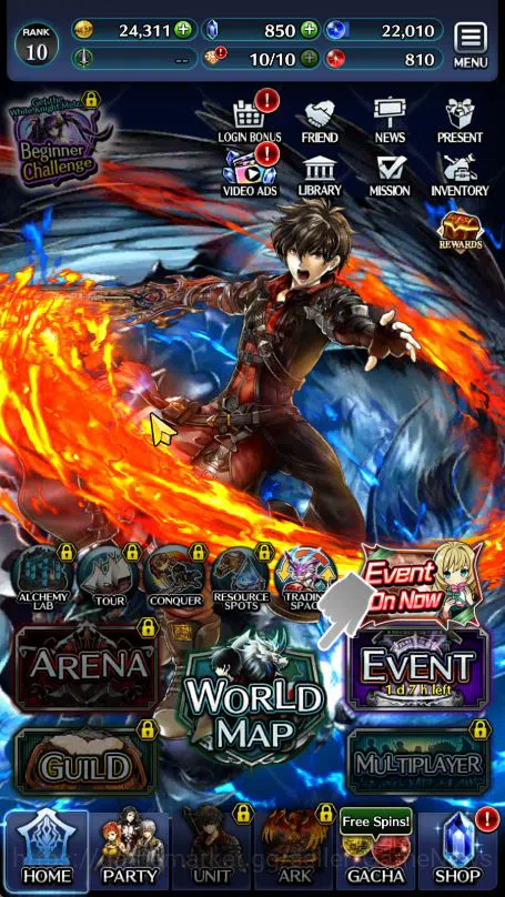 Last Cloudia Accounts Low-End Global Rank 10|TopTierUnits (SM Sera, Knight OG Mauna, G Ilaha)|1 LR 5 SSR Ark|Story Challenge 5