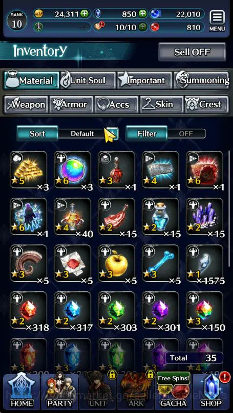 Last Cloudia Accounts Low-End Global Rank 10|TopTierUnits (SM Sera, Knight OG Mauna, G Ilaha)|1 LR 5 SSR Ark|Story Challenge 7