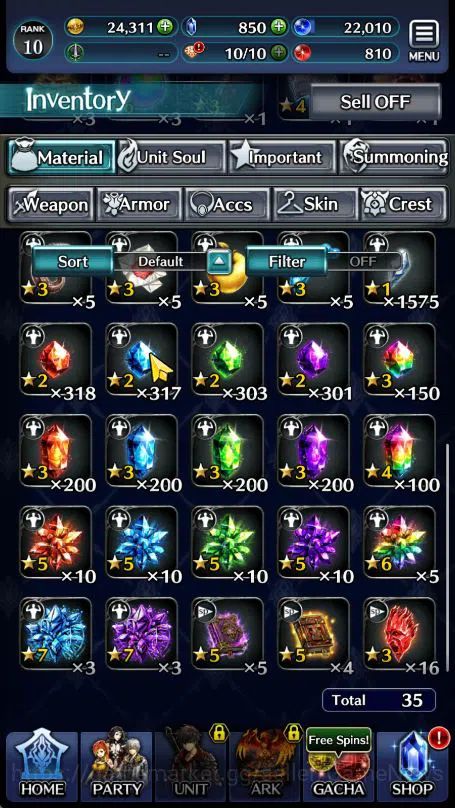 Last Cloudia Accounts Low-End Global Rank 10|TopTierUnits (SM Sera, Knight OG Mauna, G Ilaha)|1 LR 5 SSR Ark|Story Challenge 8