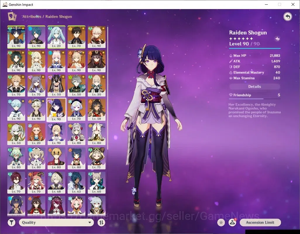 Genshin Impact Accounts ASIA|AR 57|11 Limited+6(*5Wep)|(Hu Tao,Xiao)+Sign, image 13