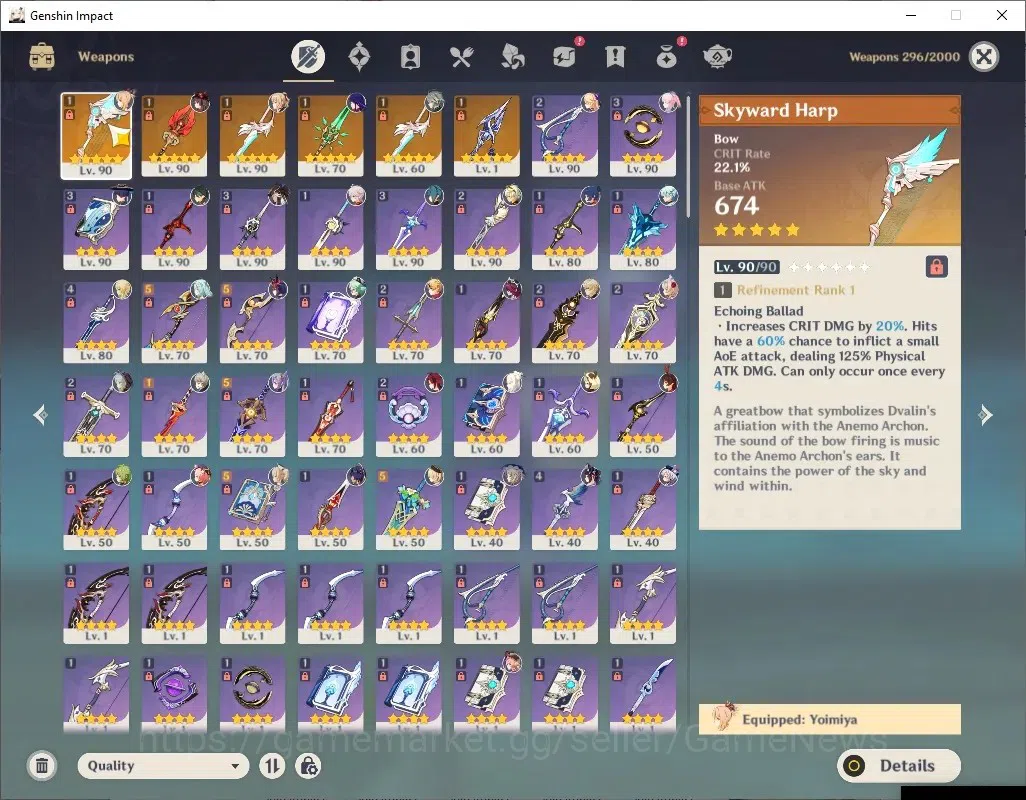 Genshin Impact Accounts ASIA|AR 57|11 Limited+6(*5Wep)|(Hu Tao,Xiao)+Sign, image 15