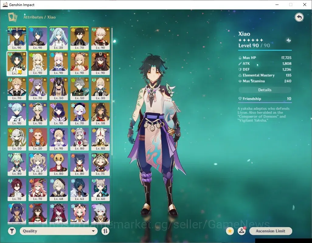 Genshin Impact Accounts ASIA|AR 57|11 Limited+6(*5Wep)|(Hu Tao,Xiao)+Sign, image 6