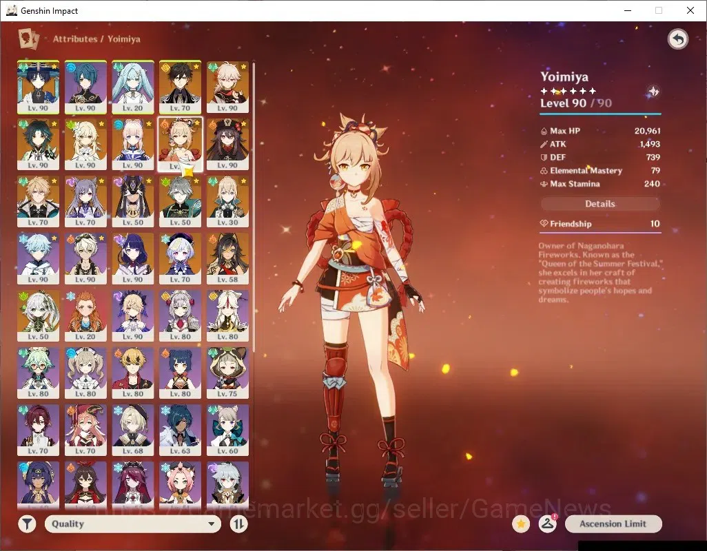 Genshin Impact Accounts ASIA|AR 57|11 Limited+6(*5Wep)|(Hu Tao,Xiao)+Sign, image 8