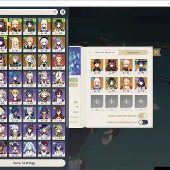 Genshin Impact Mid Game ASIA|AR 57|11 Limited+6(*5Wep)|(Hu Tao,Xiao)+Sign, image 1