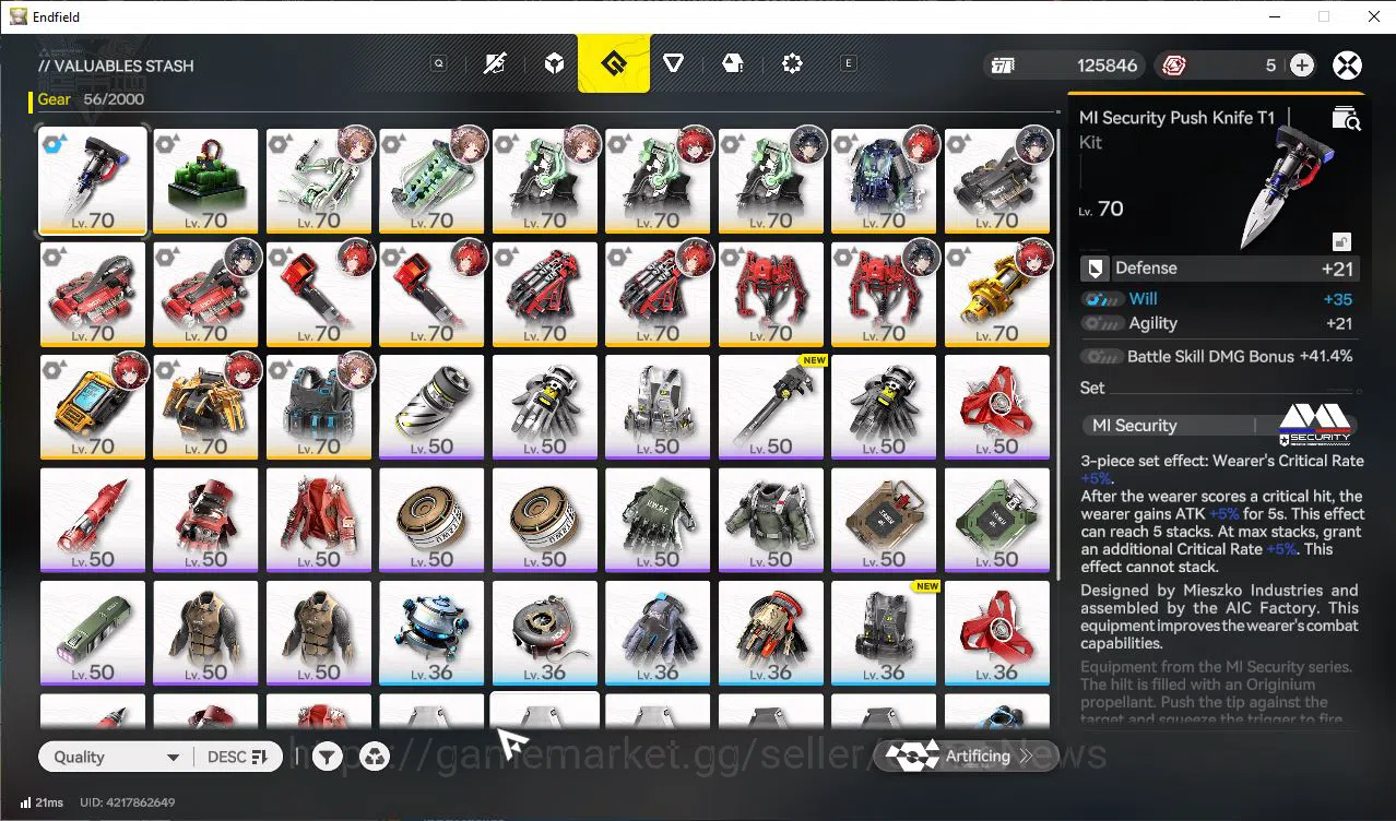 Arknights: Endfield Accounts Asia Lv51|5SSR(LaevatainP1,ArdeliaP2,LifengP1,etc) image 12