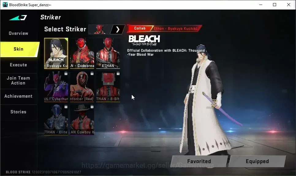 Blood Strike Accounts ASIA|ULTRA UMP45-Oni Piercer Lv2|Collab BLEACH Bya image 3