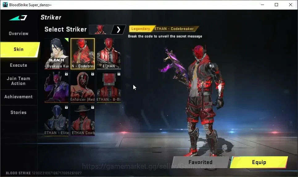 Blood Strike Accounts ASIA|ULTRA UMP45-Oni Piercer Lv2|Collab BLEACH Bya image 4