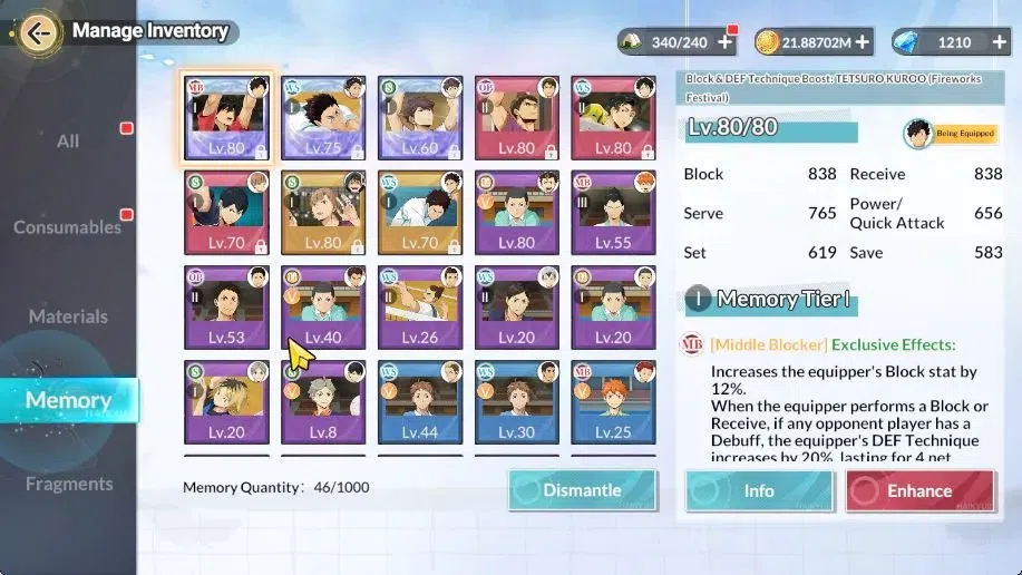 HAIKYU!! FLY HIGH Accounts SEA Lvl 59|4 SP [(Iwaizumi,Oikawa,Kuroo)+Memo,Nish image 11