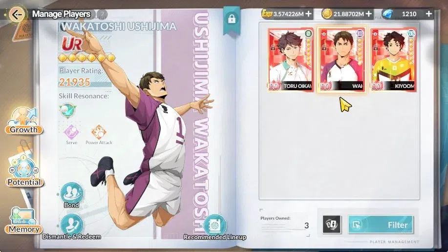 HAIKYU!! FLY HIGH Accounts SEA Lvl 59|4 SP [(Iwaizumi,Oikawa,Kuroo)+Memo,Nish image 2