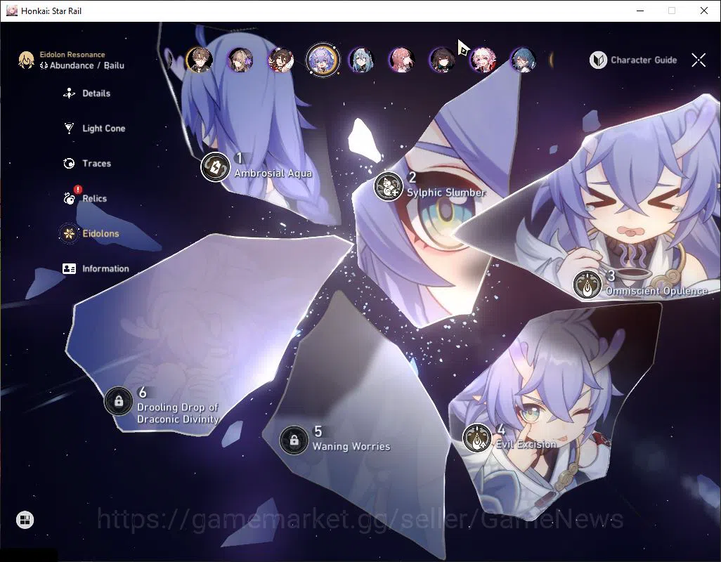 Honkai Star Rail Accounts Asia|TL 70|20 Limited|[Castorice,Acheron,Firefly,H image 10
