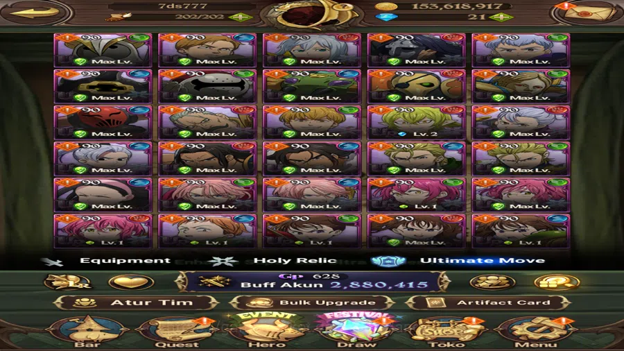 The Seven Deadly Sins: Grand Cross Accounts GLOBAL|2.8M CC|1LR Elizabeth,Full Collab Fire forc image 14