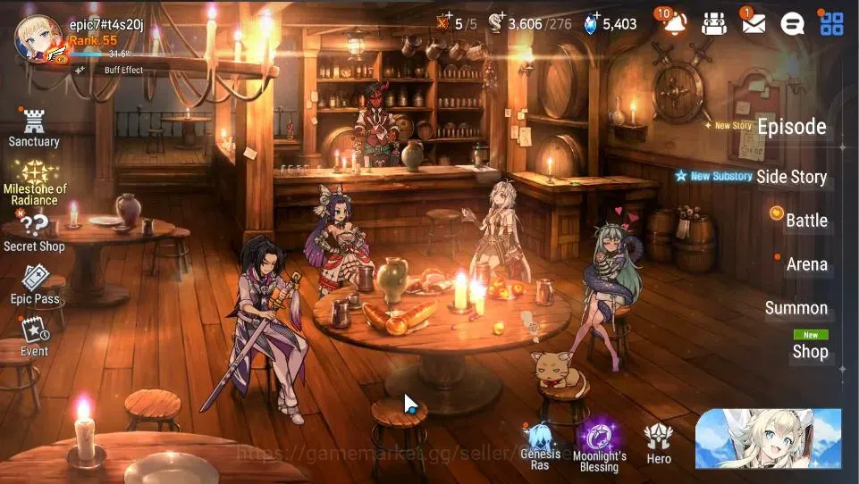 Epic Seven Accounts GLOBAL|UnVerif|4 ML(Salome,TE Kayron,SOT Snow,LC B image 1