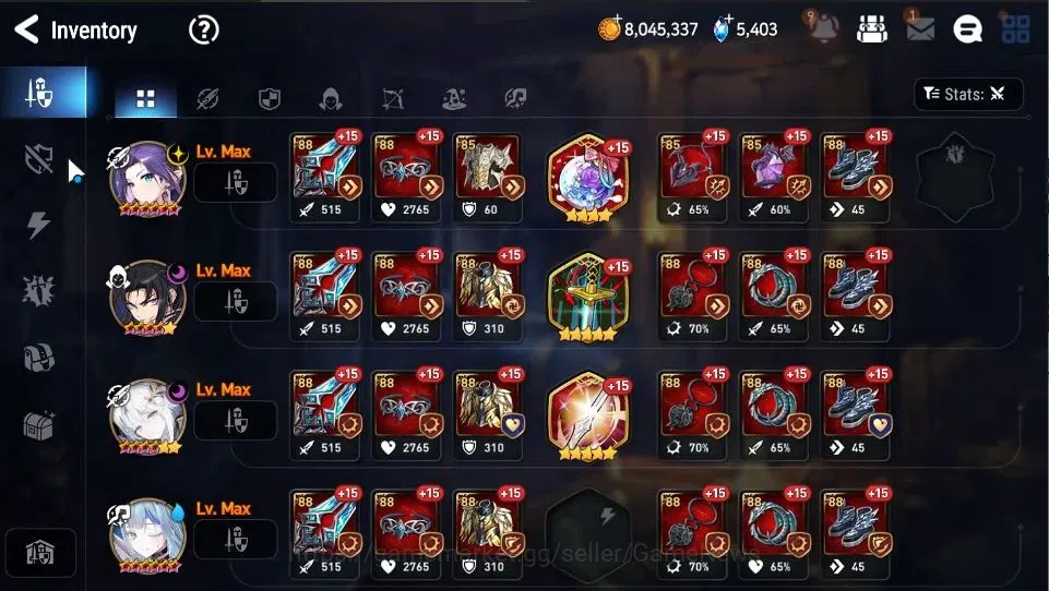 Epic Seven Accounts GLOBAL|UnVerif|4 ML(Salome,TE Kayron,SOT Snow,LC B image 18