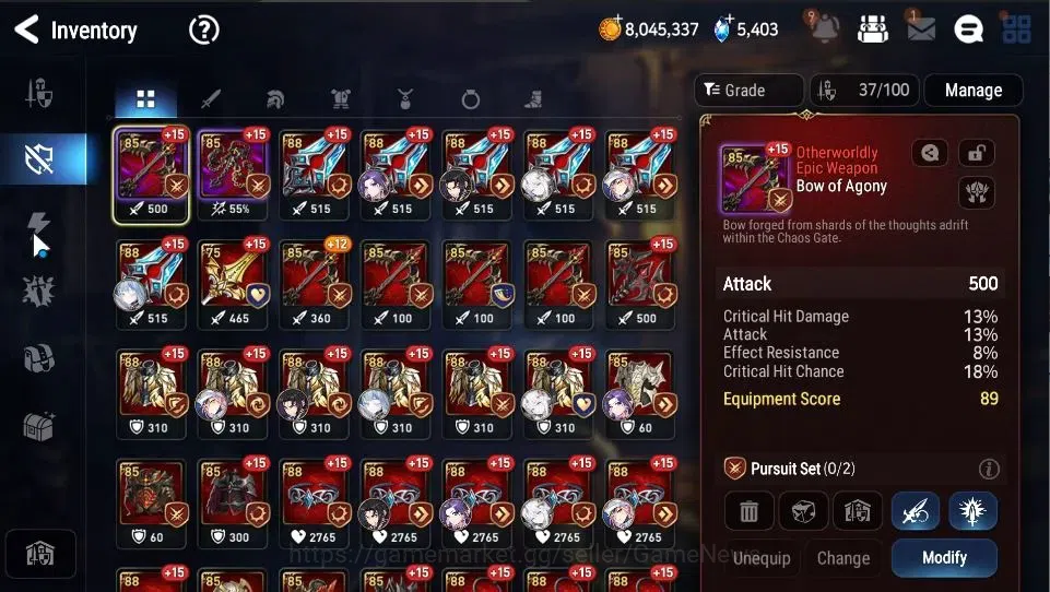 Epic Seven Accounts GLOBAL|UnVerif|4 ML(Salome,TE Kayron,SOT Snow,LC B image 19