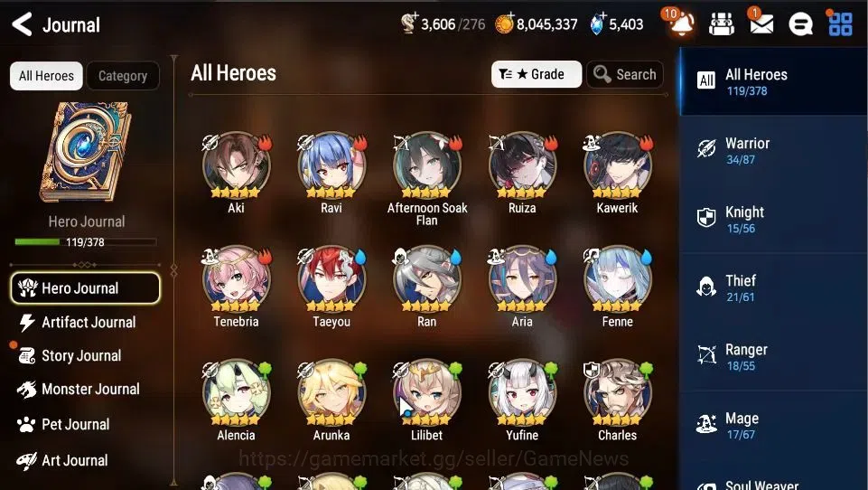 Epic Seven Accounts GLOBAL|UnVerif|4 ML(Salome,TE Kayron,SOT Snow,LC B image 5
