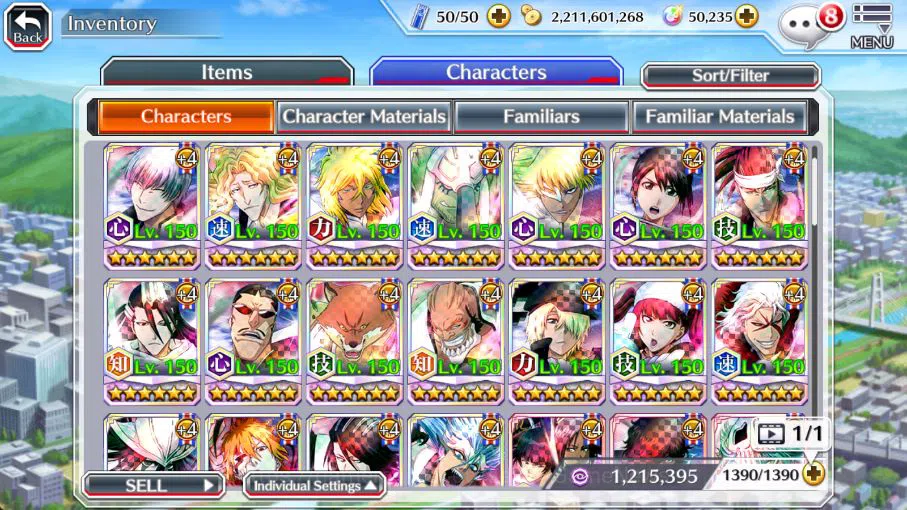 Bleach: Brave Souls Accounts [GLOBAL]50K Orb|10thAnniv[Rukia],9thAnniv[Kenpachi image 13