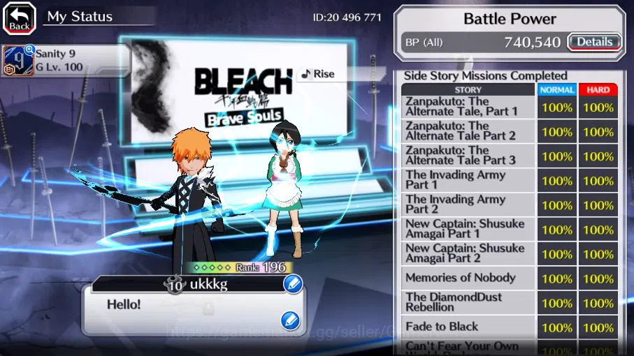 Bleach: Brave Souls Accounts [GLOBAL]50K Orb|10thAnniv[Rukia],9thAnniv[Kenpachi image 6