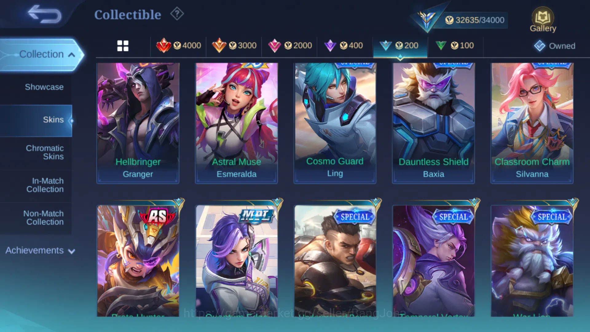Mobile Legends: Bang Bang Accounts Others Hero 108 | Skin 155 | Emblem All Max | Lightborn Harith | Lightborn Tigreal | Epic 14
