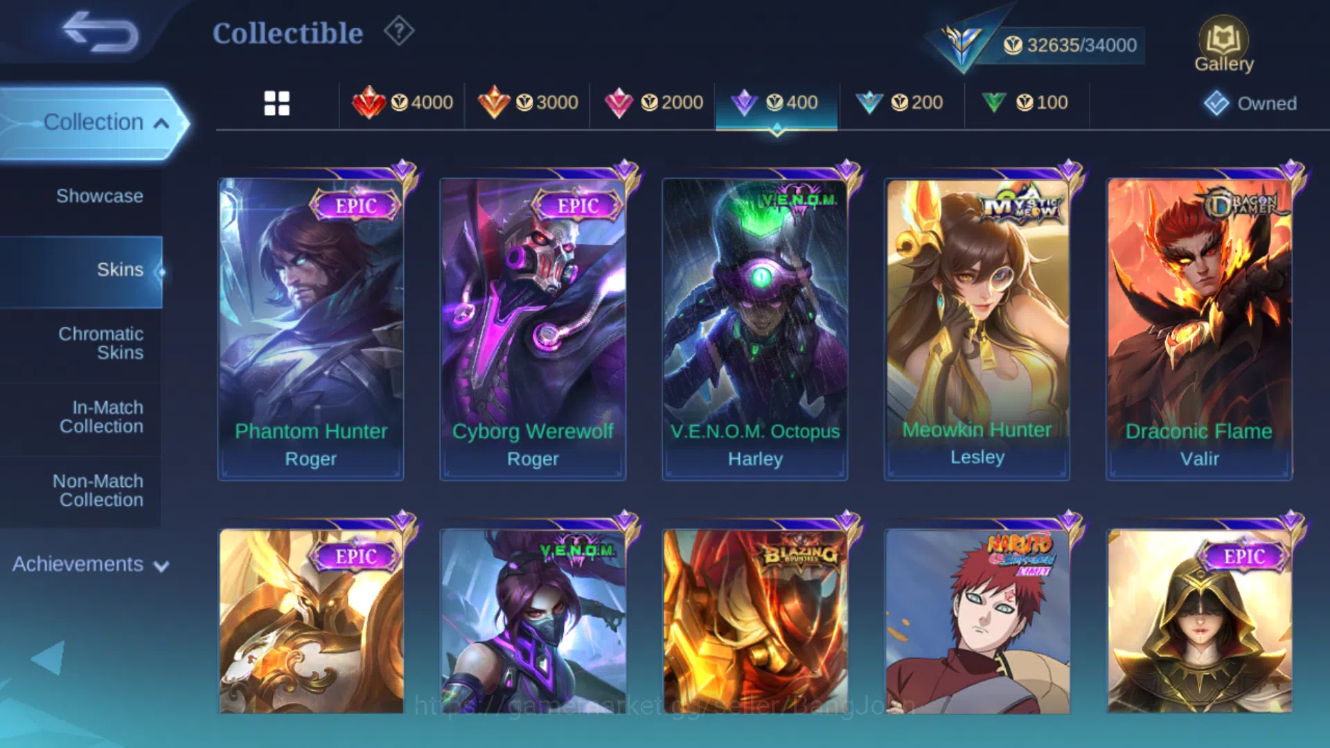 Mobile Legends: Bang Bang Accounts Others Hero 108 | Skin 155 | Emblem All Max | Lightborn Harith | Lightborn Tigreal | Epic 8