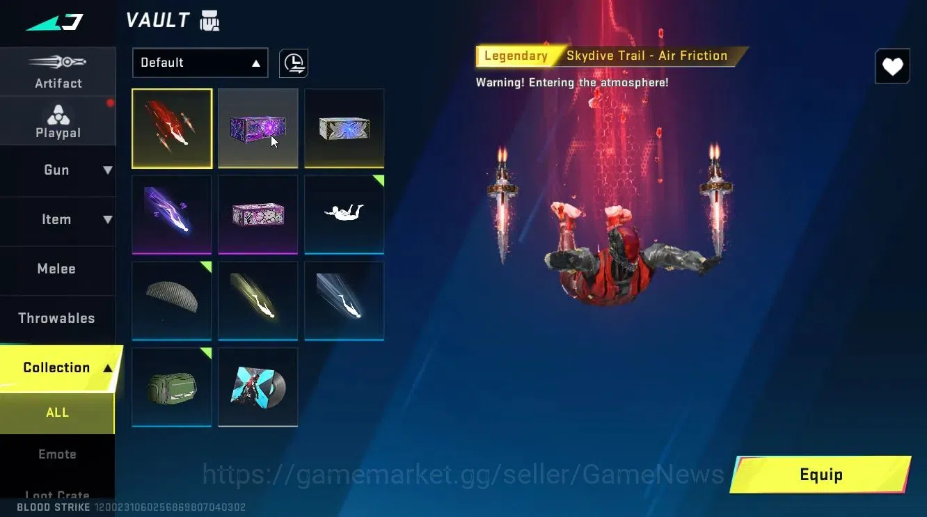 Blood Strike Accounts Rare Skin ASIA|ULTRA MELEE Lightblade-Dark Force|Legendary SVD-Blight's Embrace|Changing Name 8