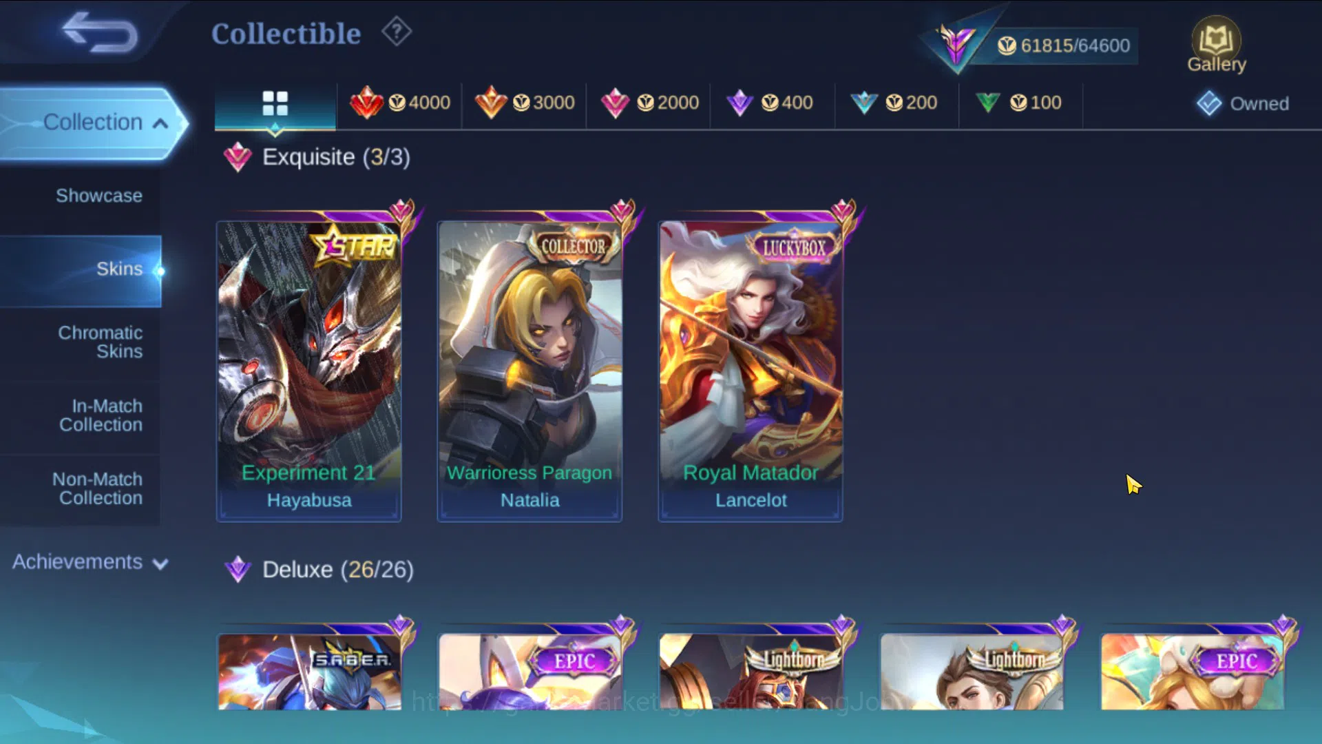 Mobile Legends: Bang Bang Accounts Hero 131, Skin 245|Global Lancelot | Luckybox Lanc image 9