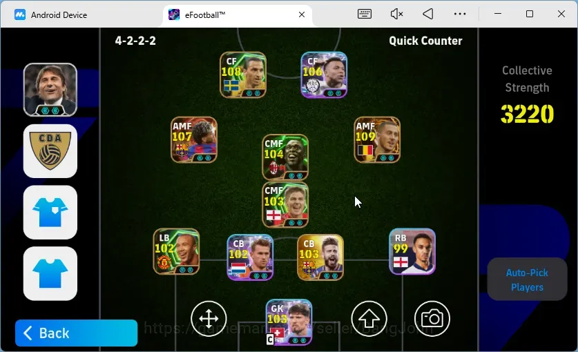 eFootball Accounts Legends & Iconic Players Android|PW 3220|BigT Hazard,BigT Lamine,BigT D Forlan,Epic Gerard,Epic 1
