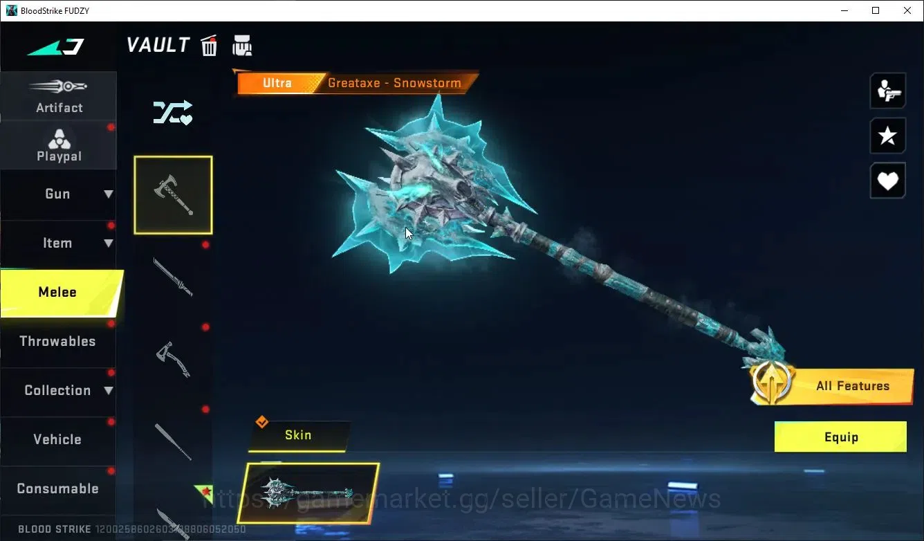 Blood Strike Accounts ASIA|2 MELEE GreatAXE,ButerflyKnife+Collab TR MCX, image 8