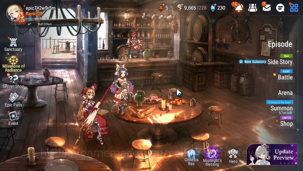 Epic Seven Accounts GLOBAL Unverif|New Era|3 ML(SS Vivian,Har setti,R image 1